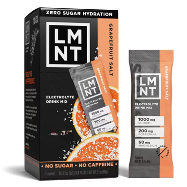 LMNT Electrolyte Drink Mix Grapefruit Salt 12 sticks exp7-27